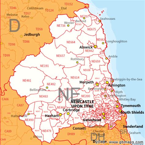 newcastle upon tyne postcode